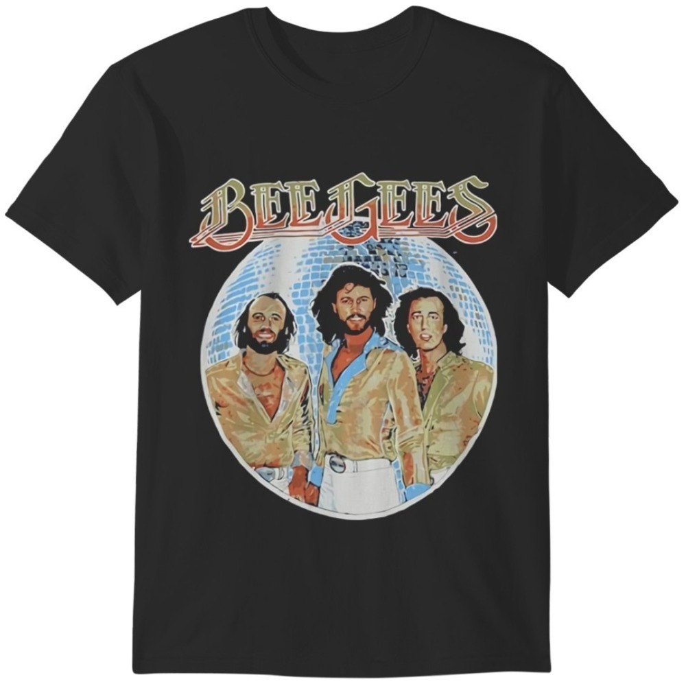 Bee Gees Classic Rock Band Logo T Shirt